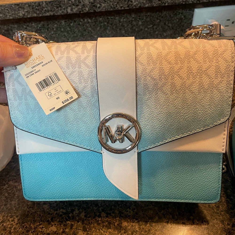 Michael Kors Women's Greenwich Small Ombré Logo Crossbody Bag
